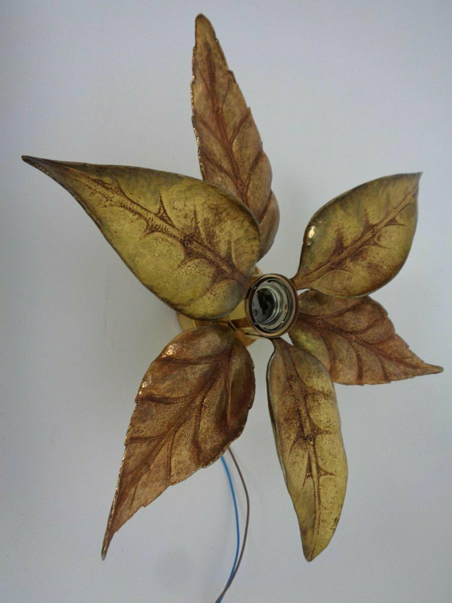 photo for sale Hollywood Regency Wall Lamp By Willy Daro For Massive, Belgium, 1970s