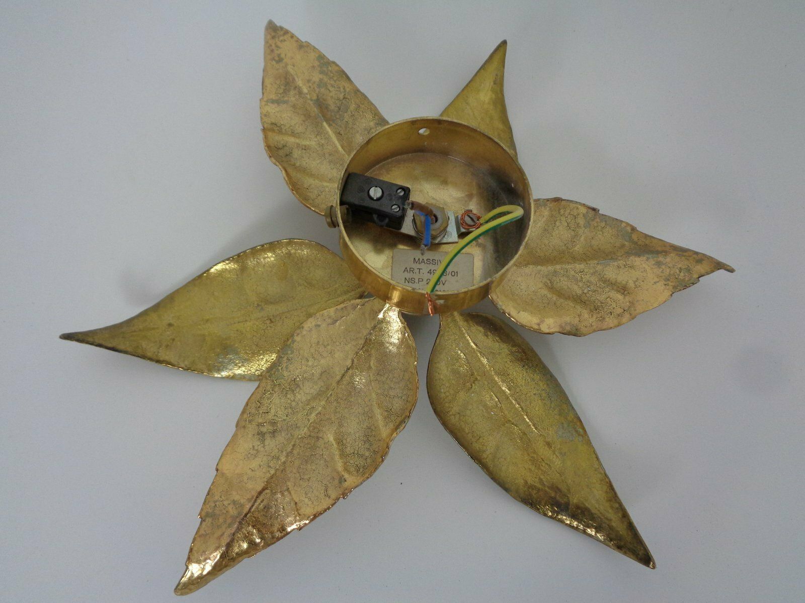 Lighting Hollywood Regency Wall Lamp By Willy Daro For Massive, Belgium, 1970s photo