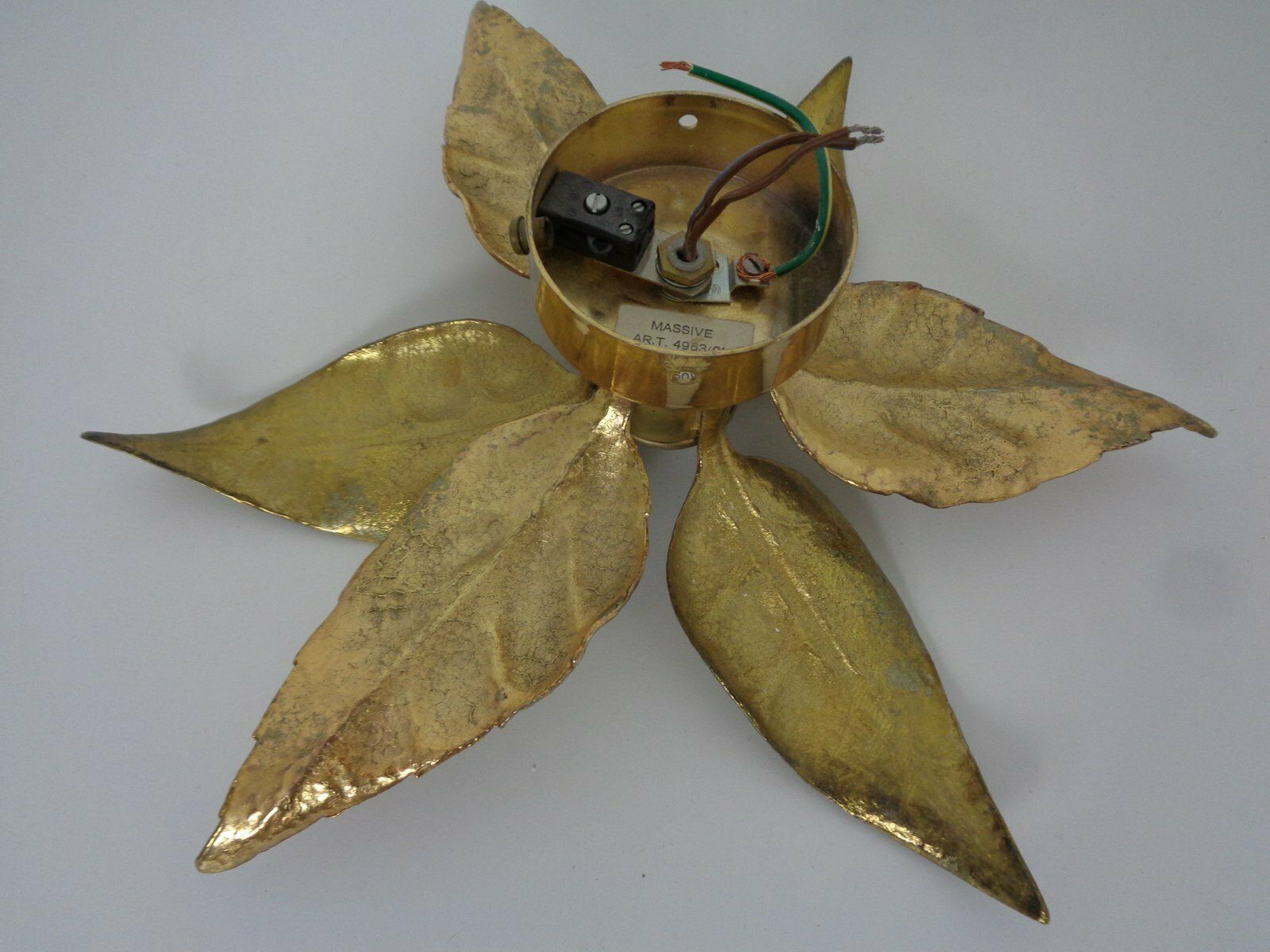 366.0 Hollywood Regency Wall Lamp By Willy Daro For Massive, Belgium, 1970s photo