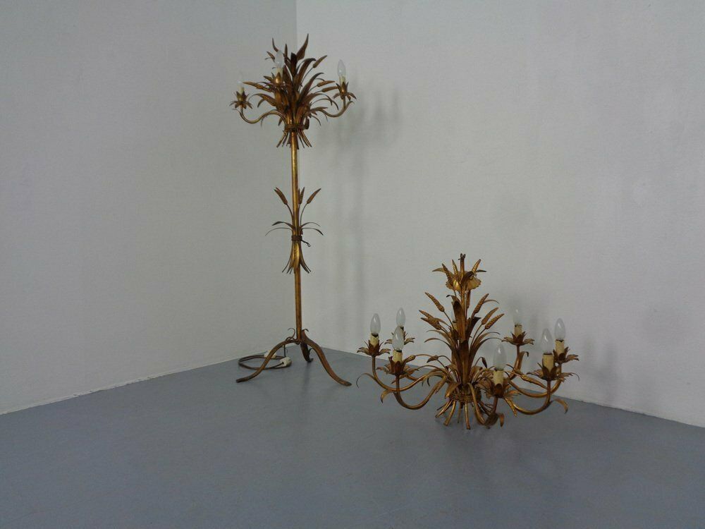 Florentine Floor Lamp By Hans Kögl, 1970s, Set Of 2 photo Lighting