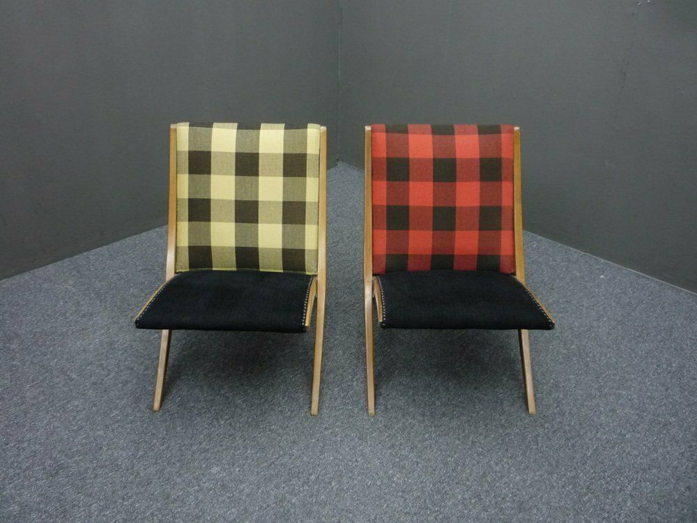 Folding Antimott Chairs By Ulrich Hermstrüwerwerwer Für Wilhelm Knoll, 1950s, Set Of 2 photo Furniture
