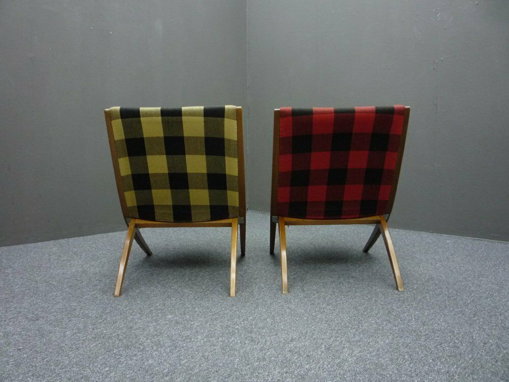 Folding Antimott Chairs By Ulrich Hermstrüwerwerwer Für Wilhelm Knoll, 1950s, Set Of 2 photo vinterior
