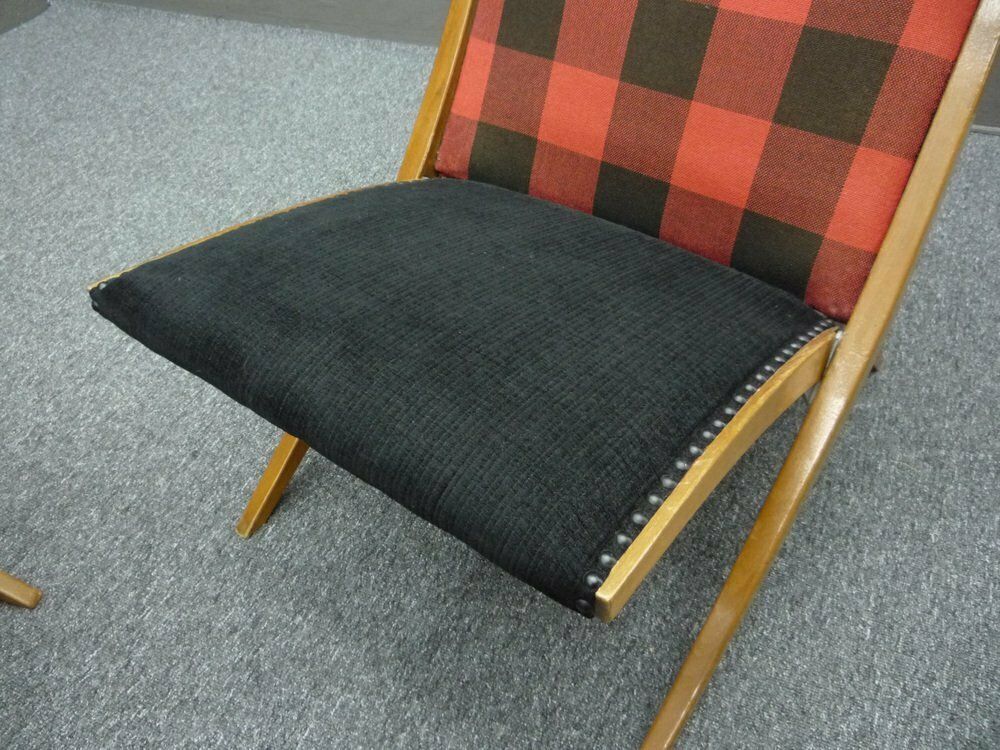 photo vinterior Folding Antimott Chairs By Ulrich Hermstrüwerwerwer Für Wilhelm Knoll, 1950s, Set Of 2