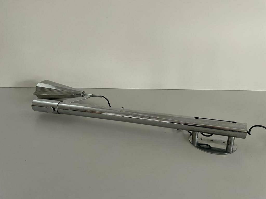 Art Deco Italian Exceptional Sculptural Design Long Wall Lamp, 30s/40s, Italy photo vinterior