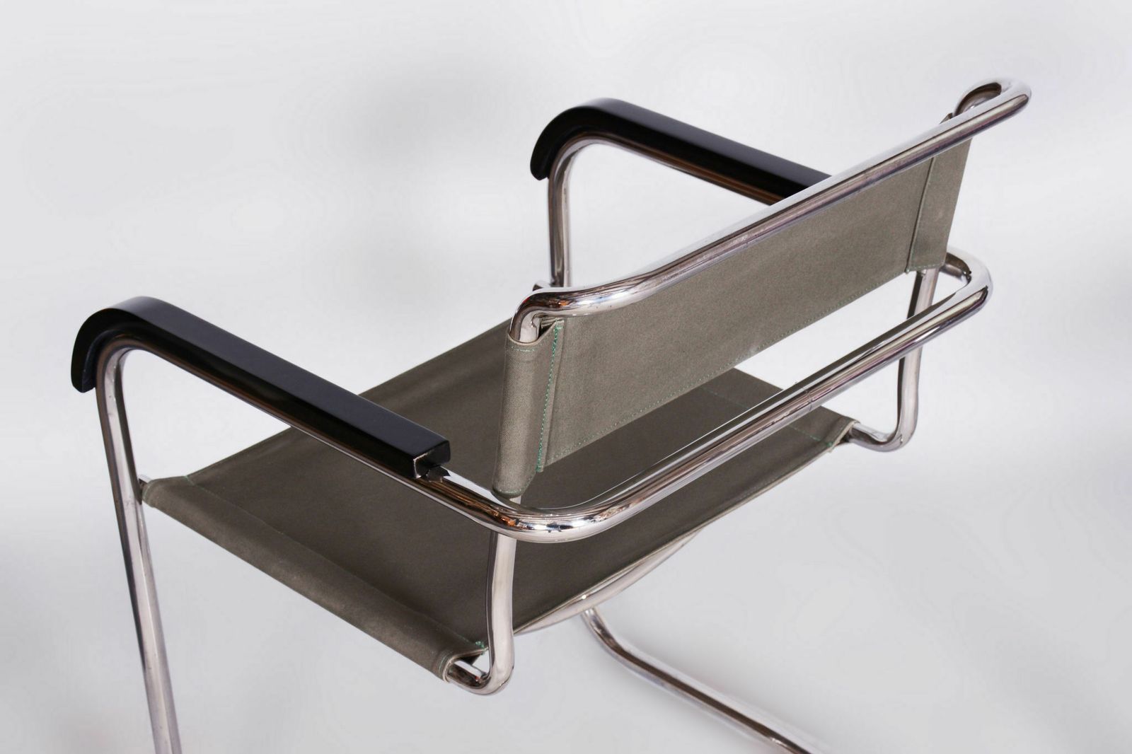 Restored Bauhaus Pair Of Armchairs, By Thonet, By Marcel Breuer, Czech, 1930s photo vinterior