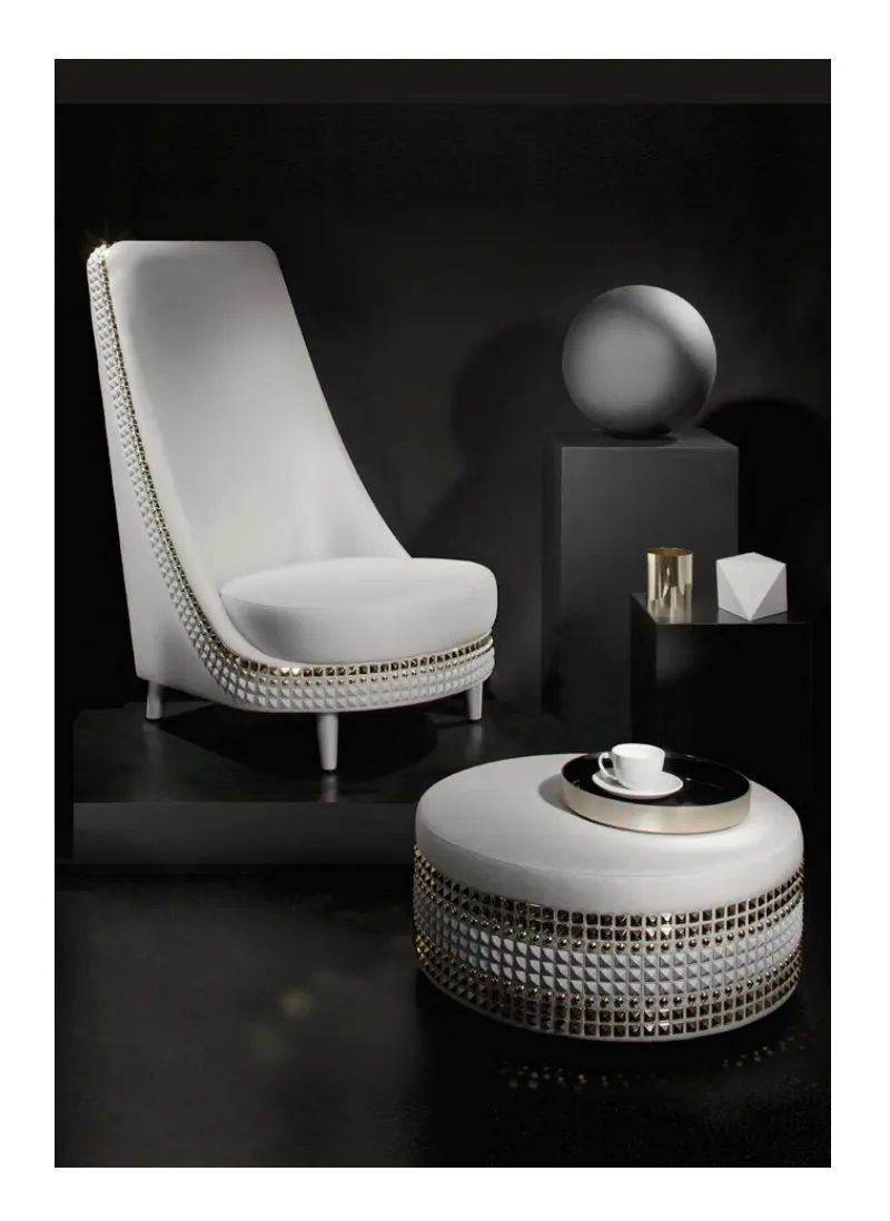 Lee Broom Salon Arm Chair And Ottoman photo Furniture