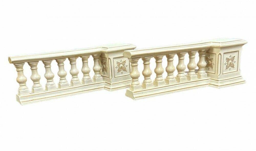 Pair Porcelain Balustrades Classical Garden By Philips London Palladian photo for sale