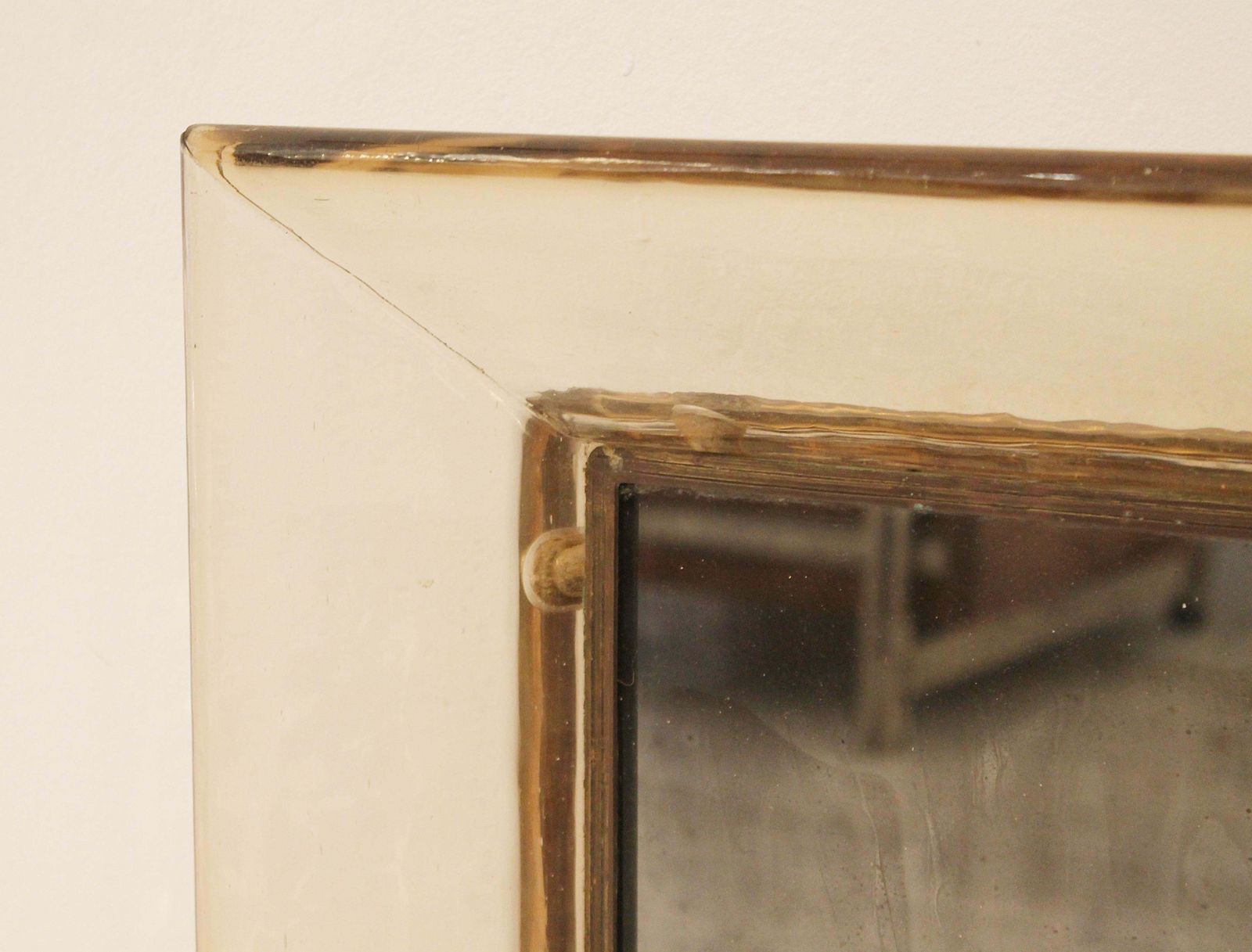 Murano Glass Mirror By Carlo Scarpa For Venini, Italy, 1930s photo for sale