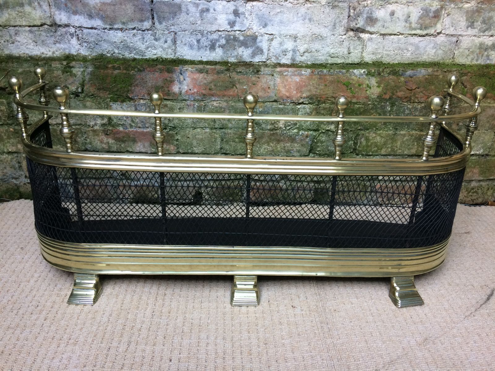 Victorian Brass Fire Guard, 1800s