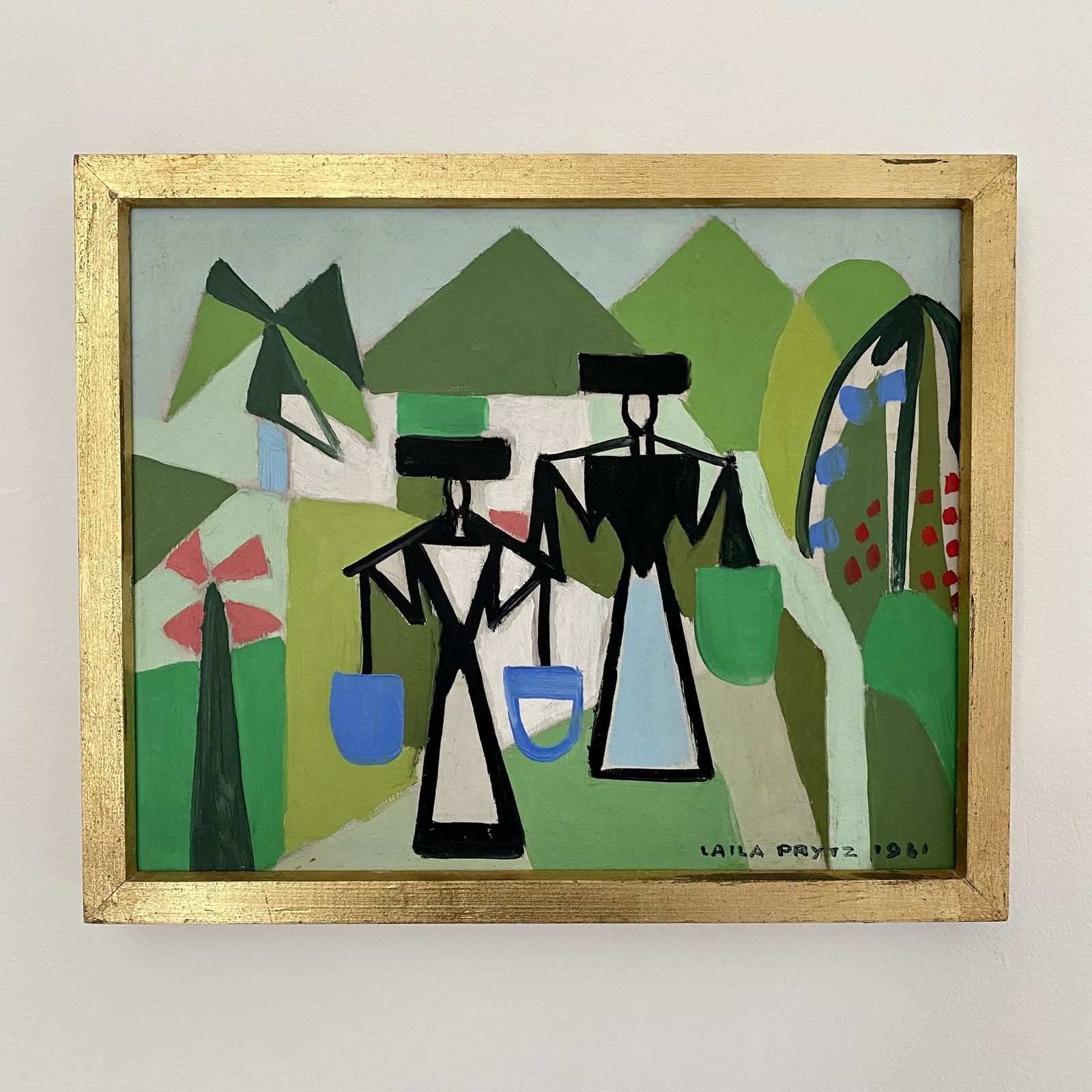 Swedish Modernist Mid Century Painting By Laila Prytz