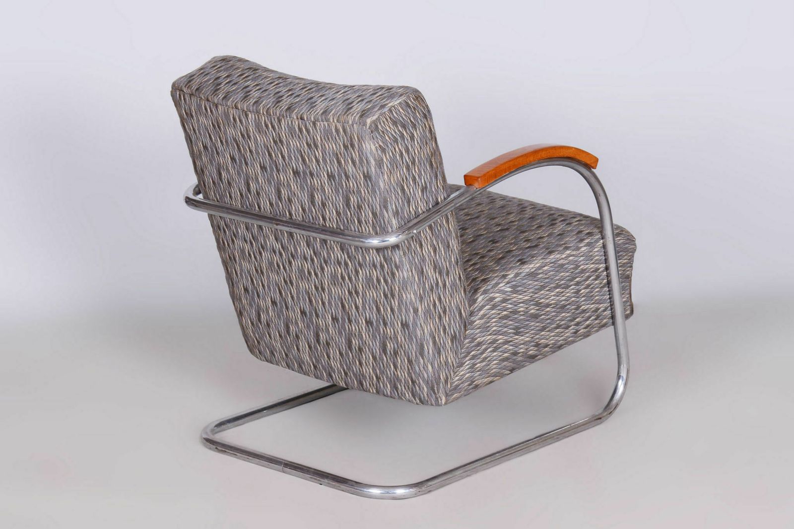 Restored Bauhaus Armchair, By Mücke Melder, Original Upholstery, Czech, 1930s photo 850.0