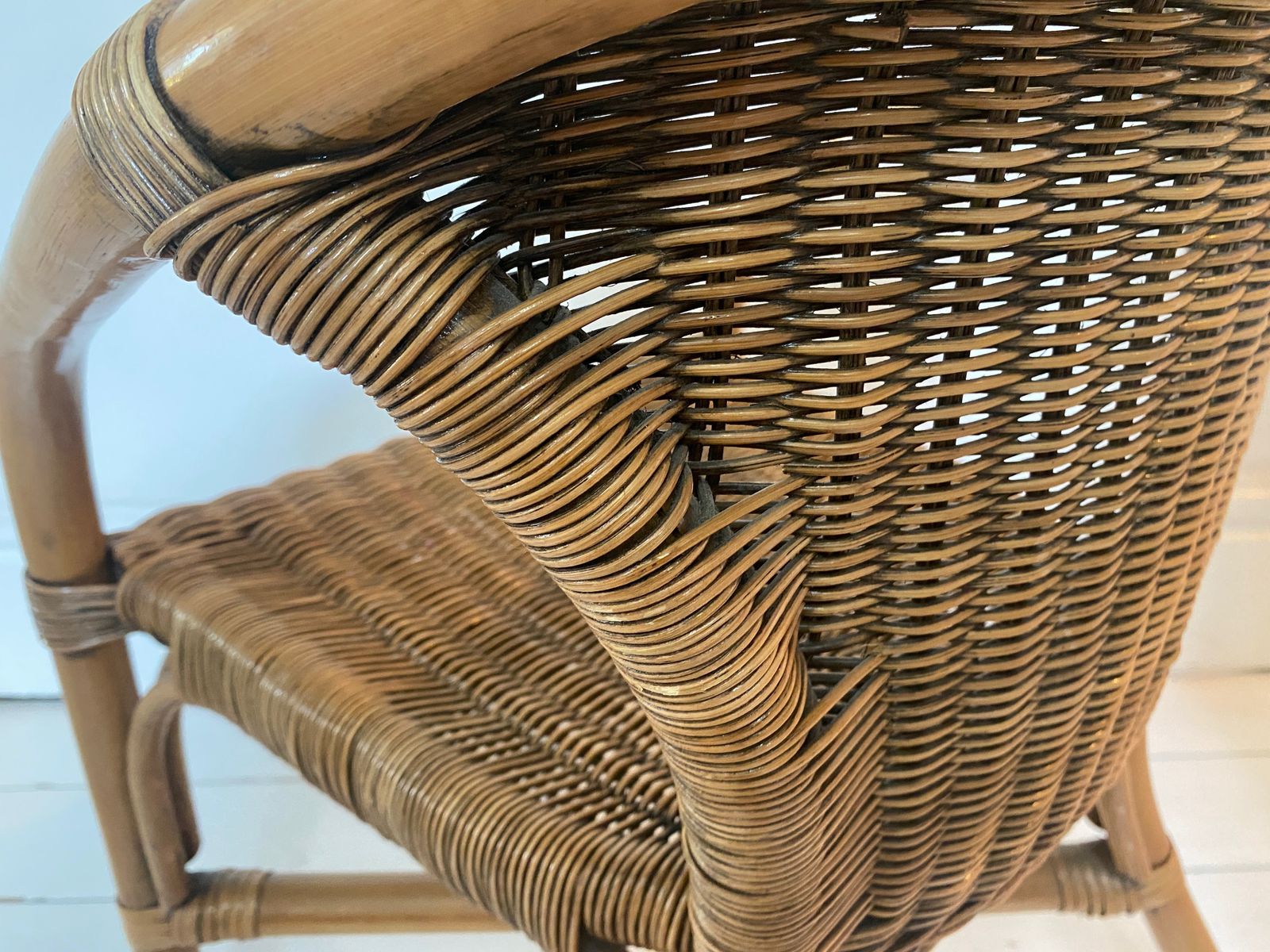 Childs Bamboo And Rattan Armchair photo furniture