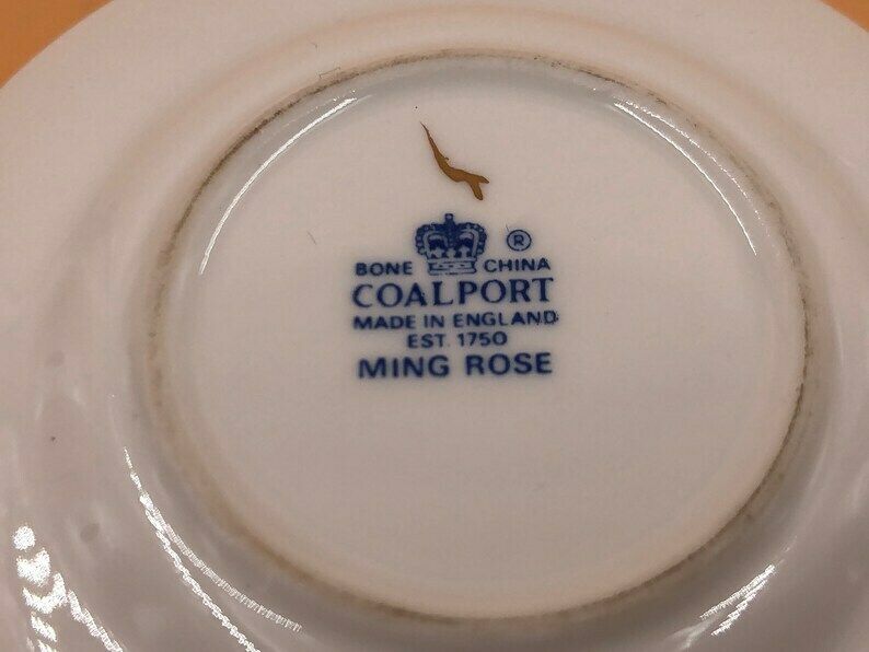 Coalport China Ming Rose Miniature 8 Piece Cabinet Display Tea Set. Teapot, Creamer, Sugar & 1 Trio. photo buy