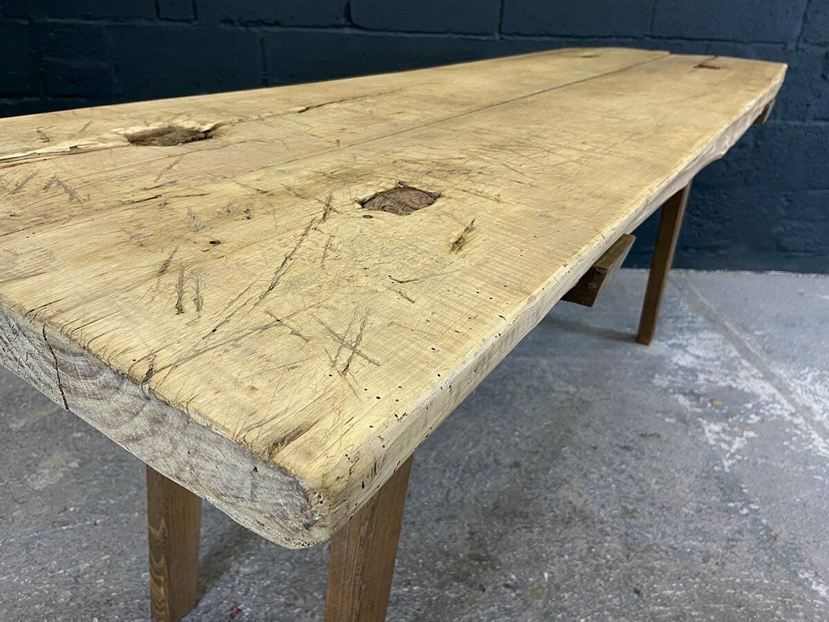 photo vinterior An Early 20th Century Hardwood Butchers Table Or Pig Bench From Hungary