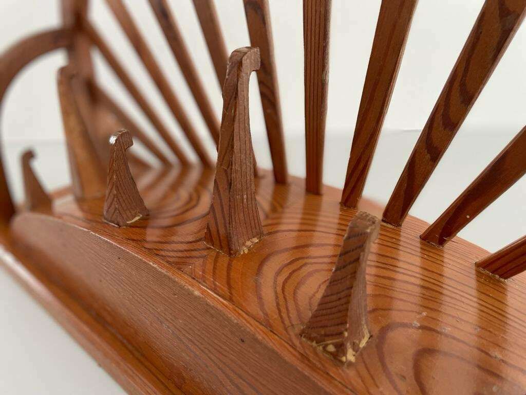 photo for sale German Craft Wood Clothes Rack With 7 Hanger