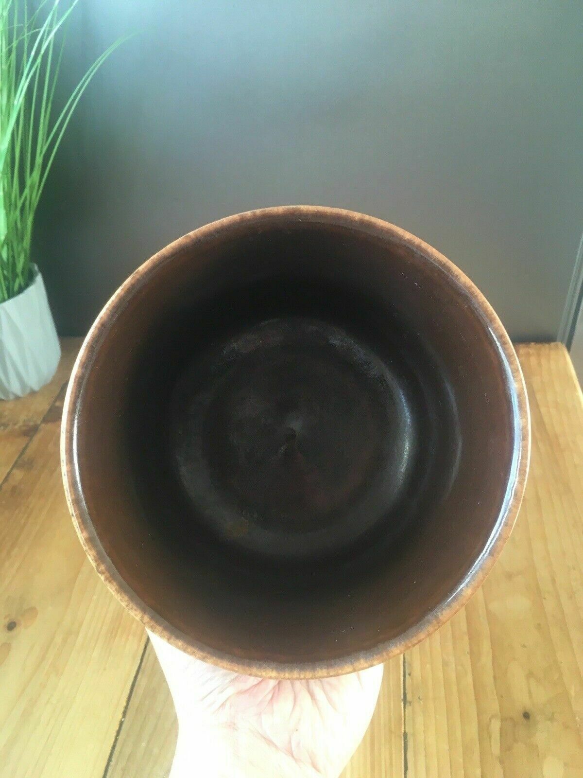 60.0 Retro 60's U Uebelacker Keramik West German Pottery Plant Pot 216/15 Space Age photo