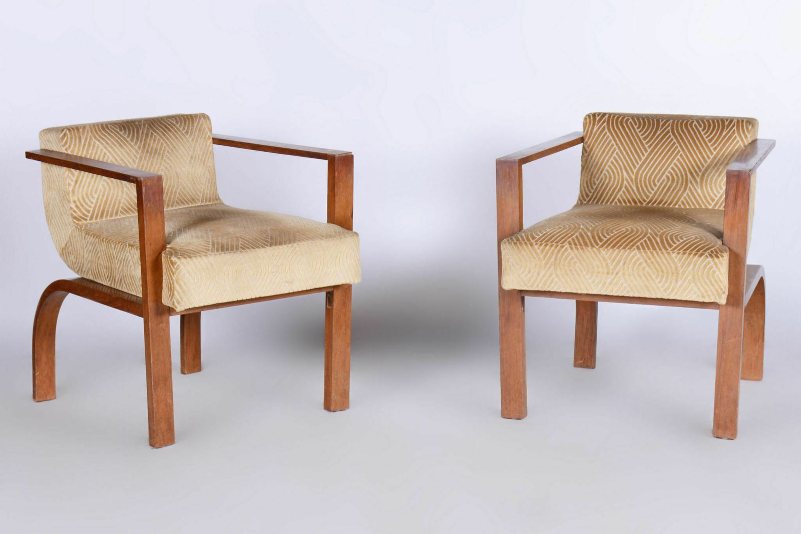 Palisander Set With Coffee Table, Art Deco, Restored, France, 1920s photo Furniture