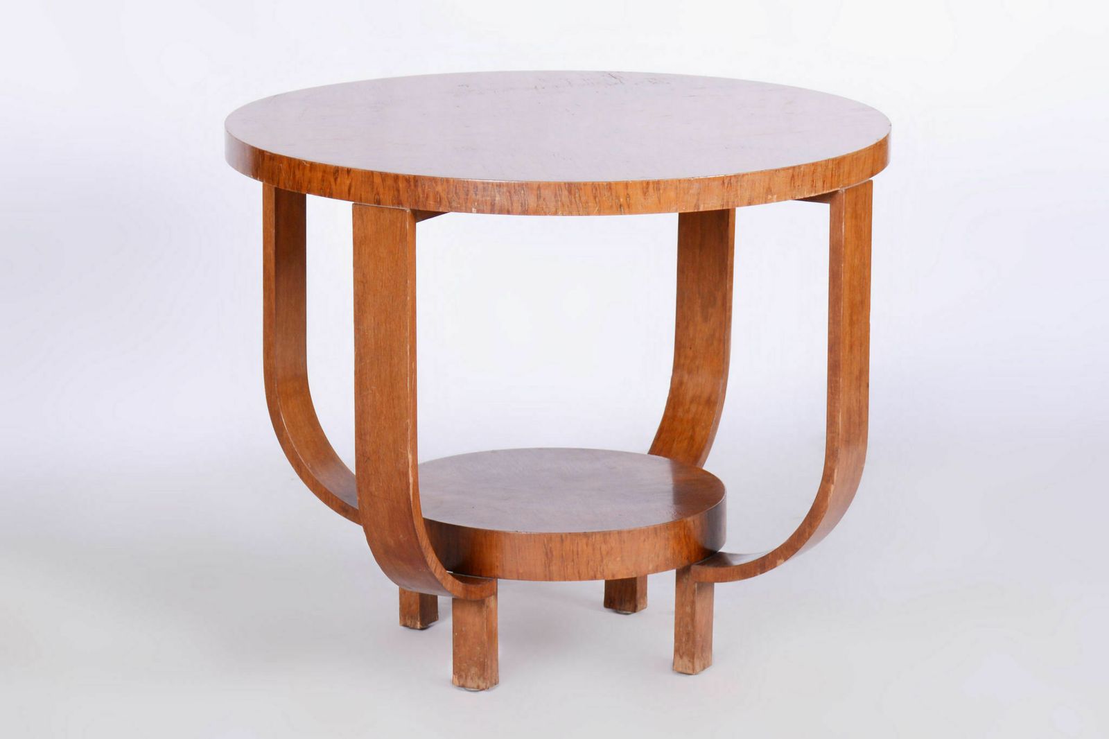 Palisander Set With Coffee Table, Art Deco, Restored, France, 1920s photo vinterior