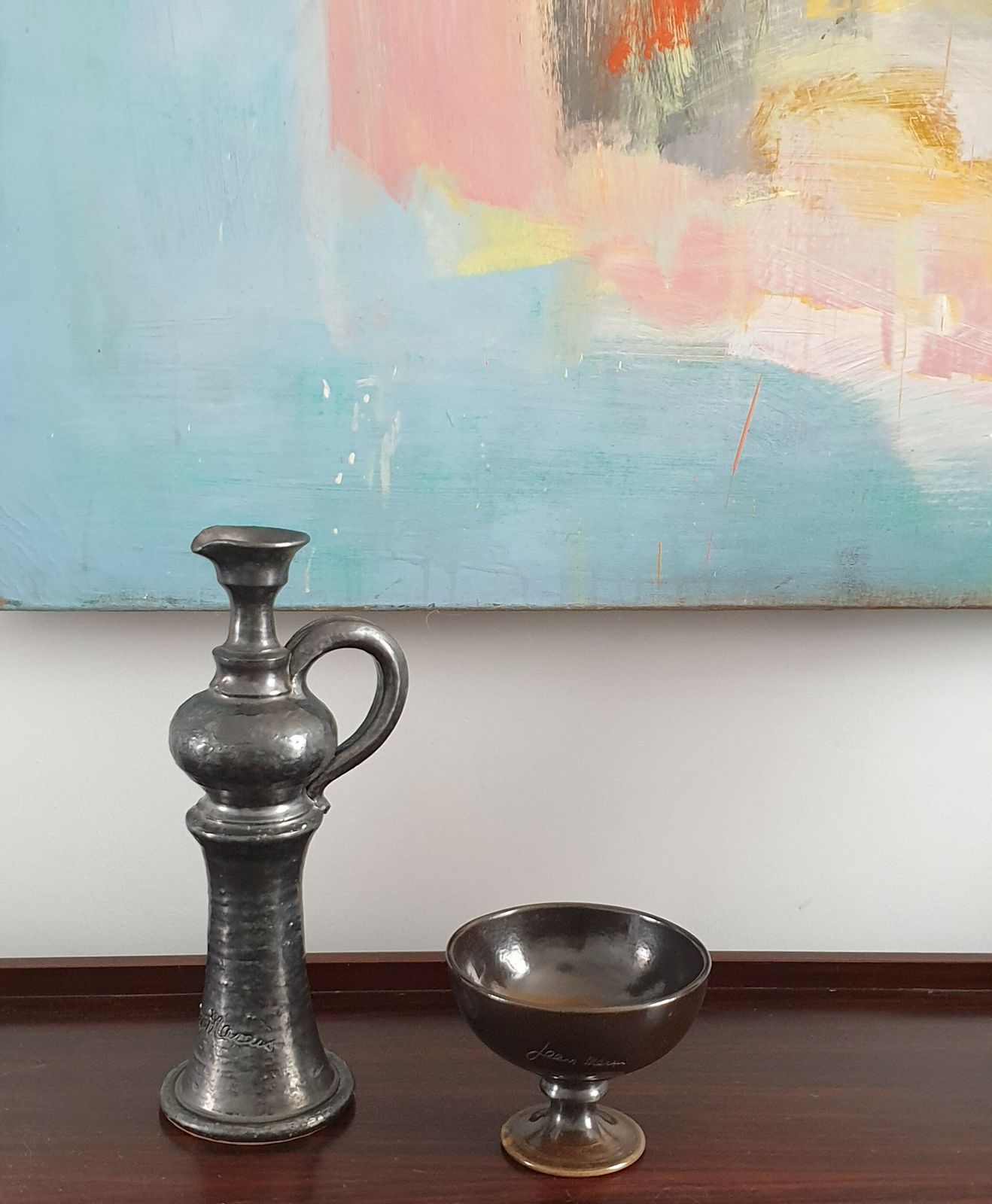 Mid Century Modern Jug And Bowl By Jean Marais photo furniture