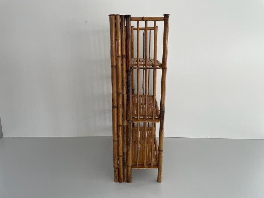 Italian Bamboo Folding Shelf, 1960s, Italy photo buy