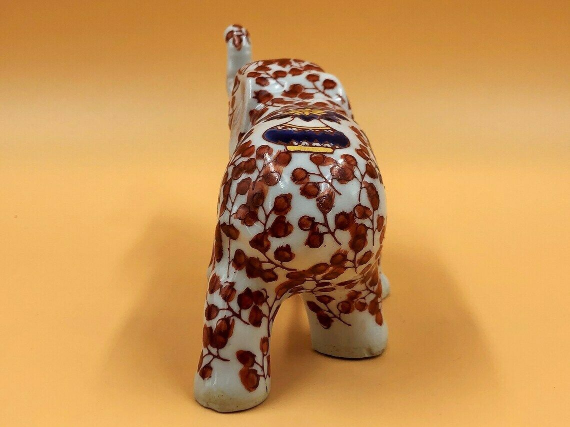 Signed Chinese Porcelain Hand Painted Imari Elephant By Yayou Zhen Cang. photo 125.0