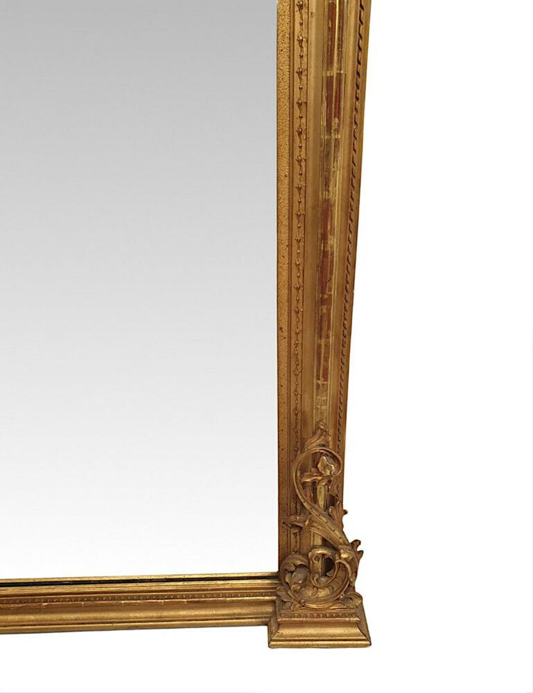 A Fabulous Large 19th Century Giltwood Hall Or Pier Or Dressing Mirror photo 6929.1602