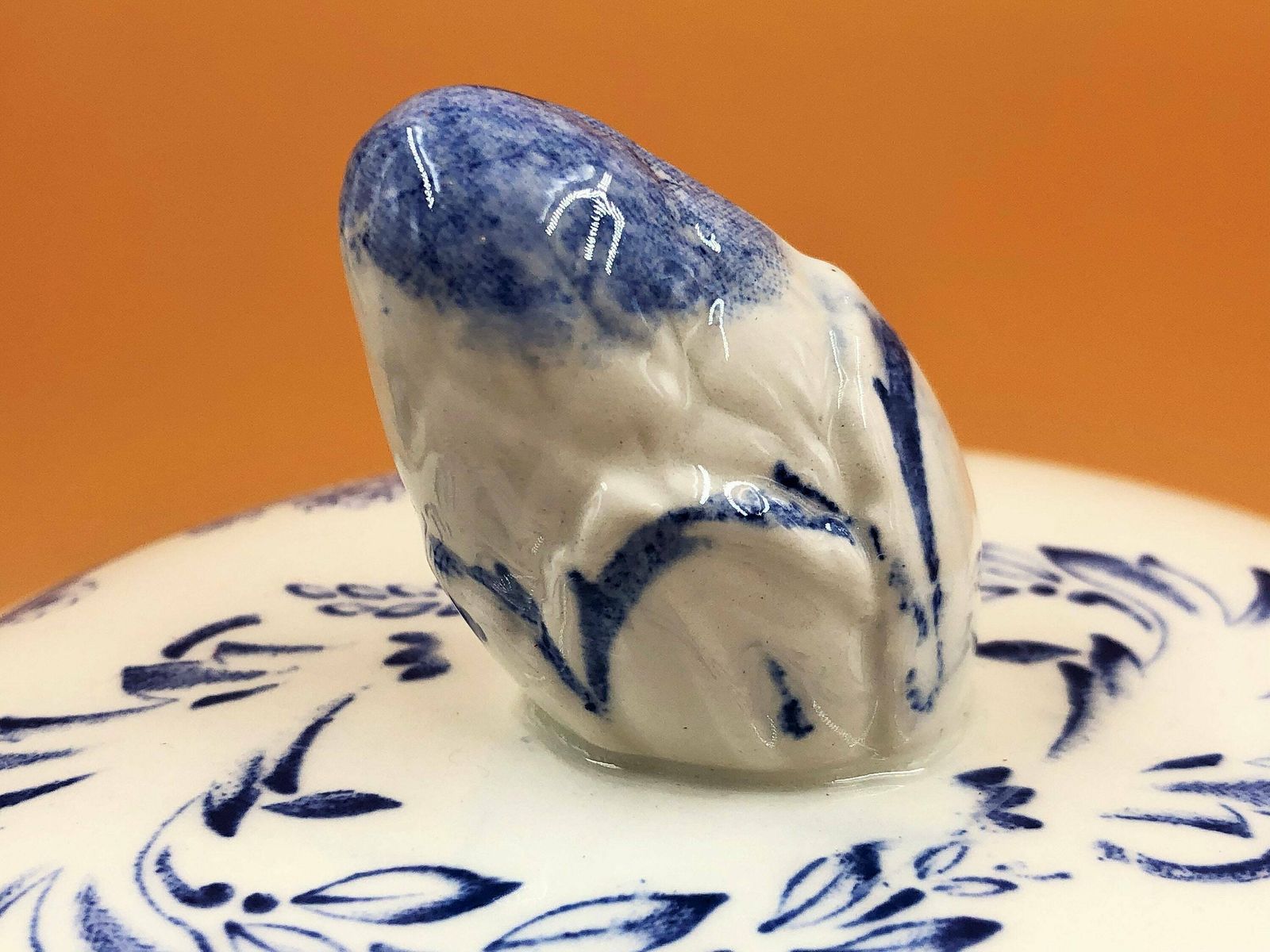 Stunning Antique Furnivals Blue & White Quail Design Serving Tureen. C1913.   Free Uk Post. photo Home Decor