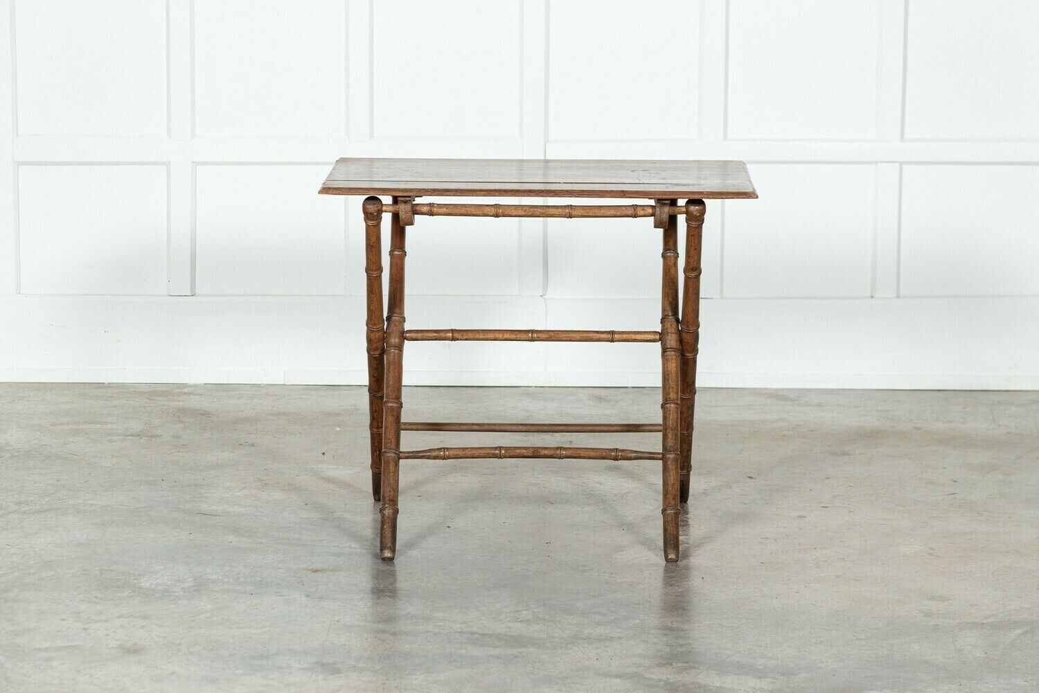 19thc French Faux Bamboo Pine Vendange Table photo buy