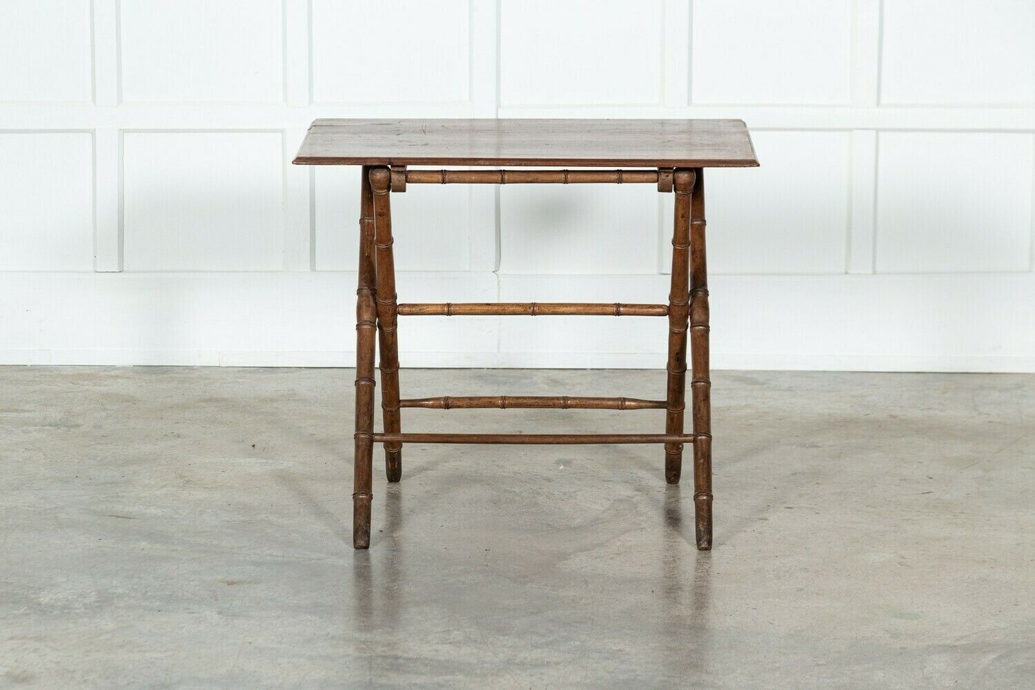 photo for sale 19thc French Faux Bamboo Pine Vendange Table