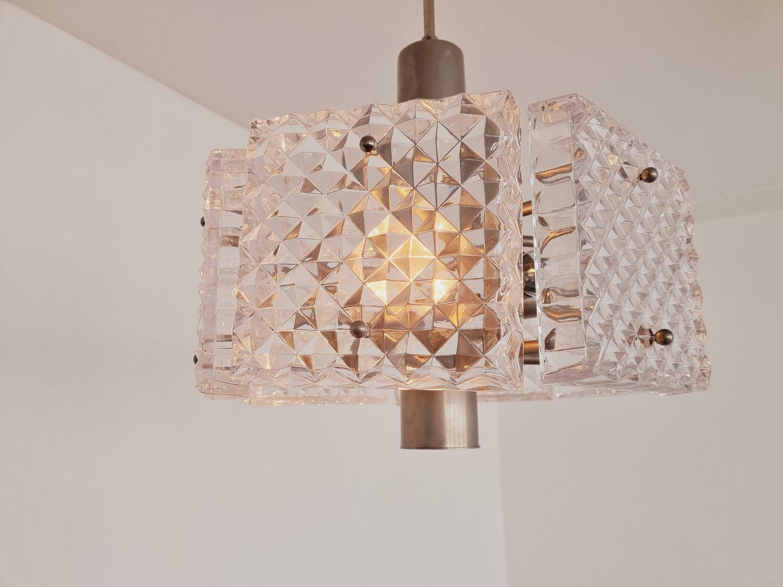 photo vinterior Mid Century Chandelier In Style Of Kalmar Austria 1960s