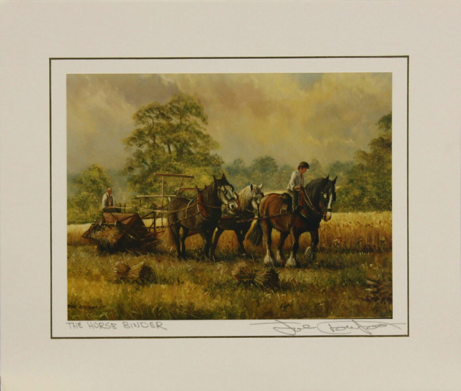 Photographic Print By Joe Crowfoot. Titled "The Horse Binder".