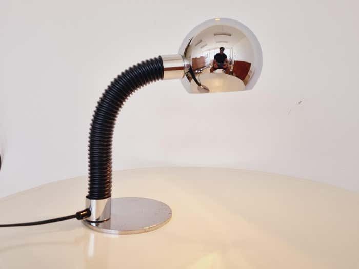 photo for sale Pair Of Midcentury Table Lamp Targetti Sankey Space Age Italy 1970s