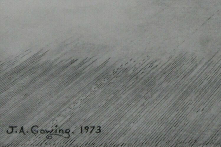 Pen, Ink And Pencil By John A. Gowing. A Biblical Scene. photo for sale