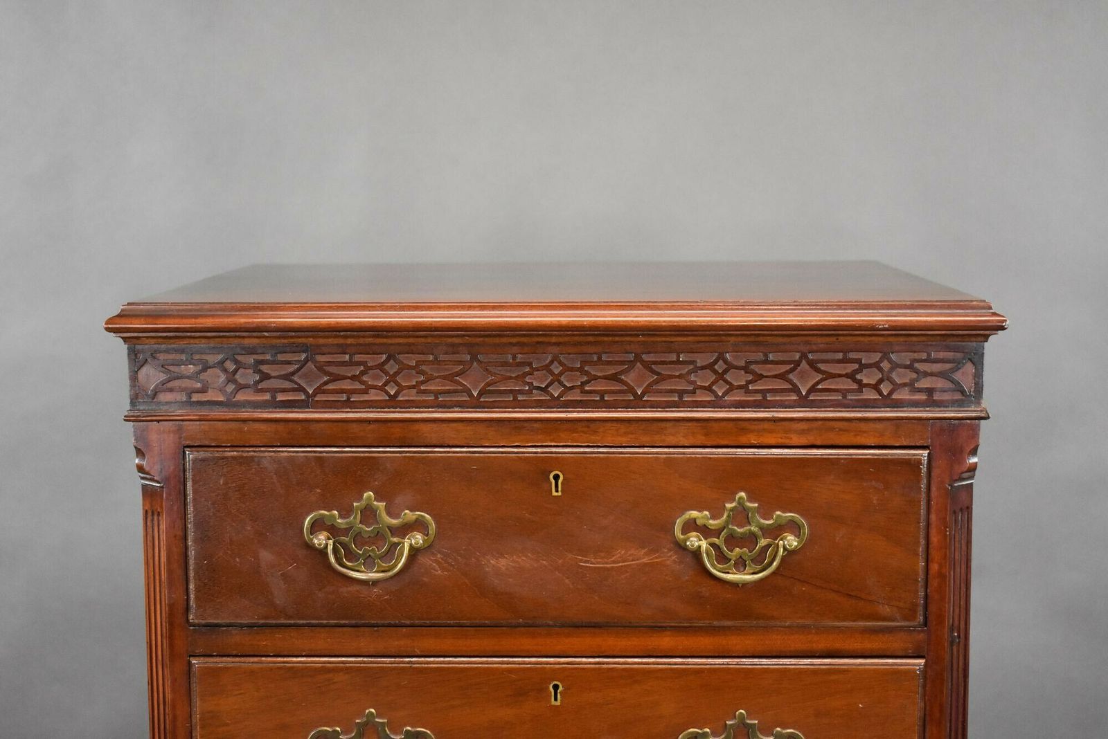 Antique Mahogany Chest On Stand photo 1200.0