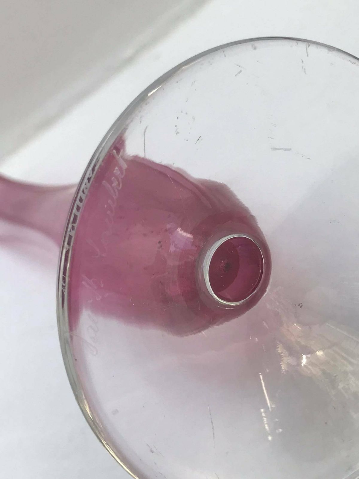 Soliflore Pink Val Saint Lambert Vase Vsl Cranberry Pink And Clear Crystal Glass Vase Belgium Bud Vase Soliflore Thin Vase Signed Pink Decor photo vintage