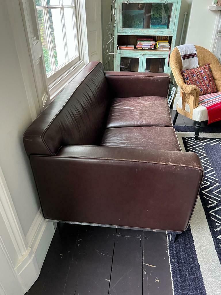 Design Within Reach By American Leather Ted Boerner Theatre Two Seat Sofa photo Furniture