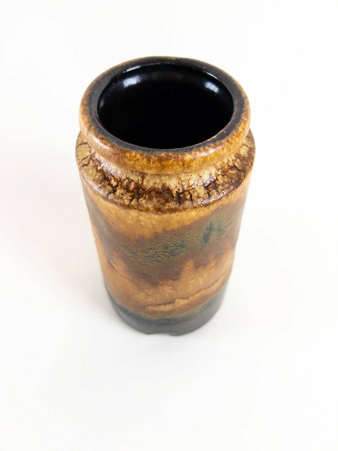 West German Pottery Vase By Scheurich 201 18   Copper Brown Glaze Scheurich Keramik   West German Vase photo buy