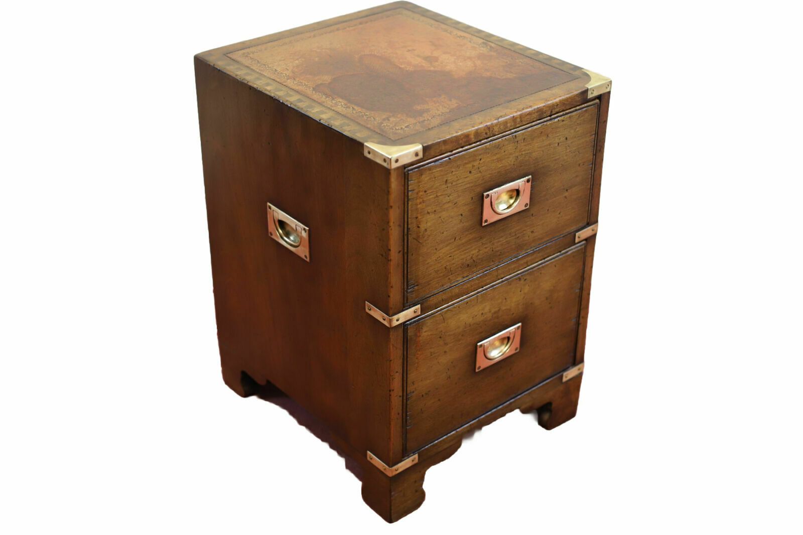 Lovely Harrods London Military Campaign Bedside Table