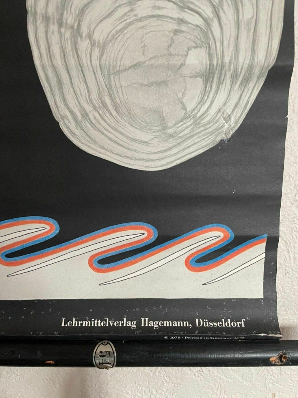Vintage Herring School Chart Jung Koch Quentell Educational Poster Wall Chart. photo Art