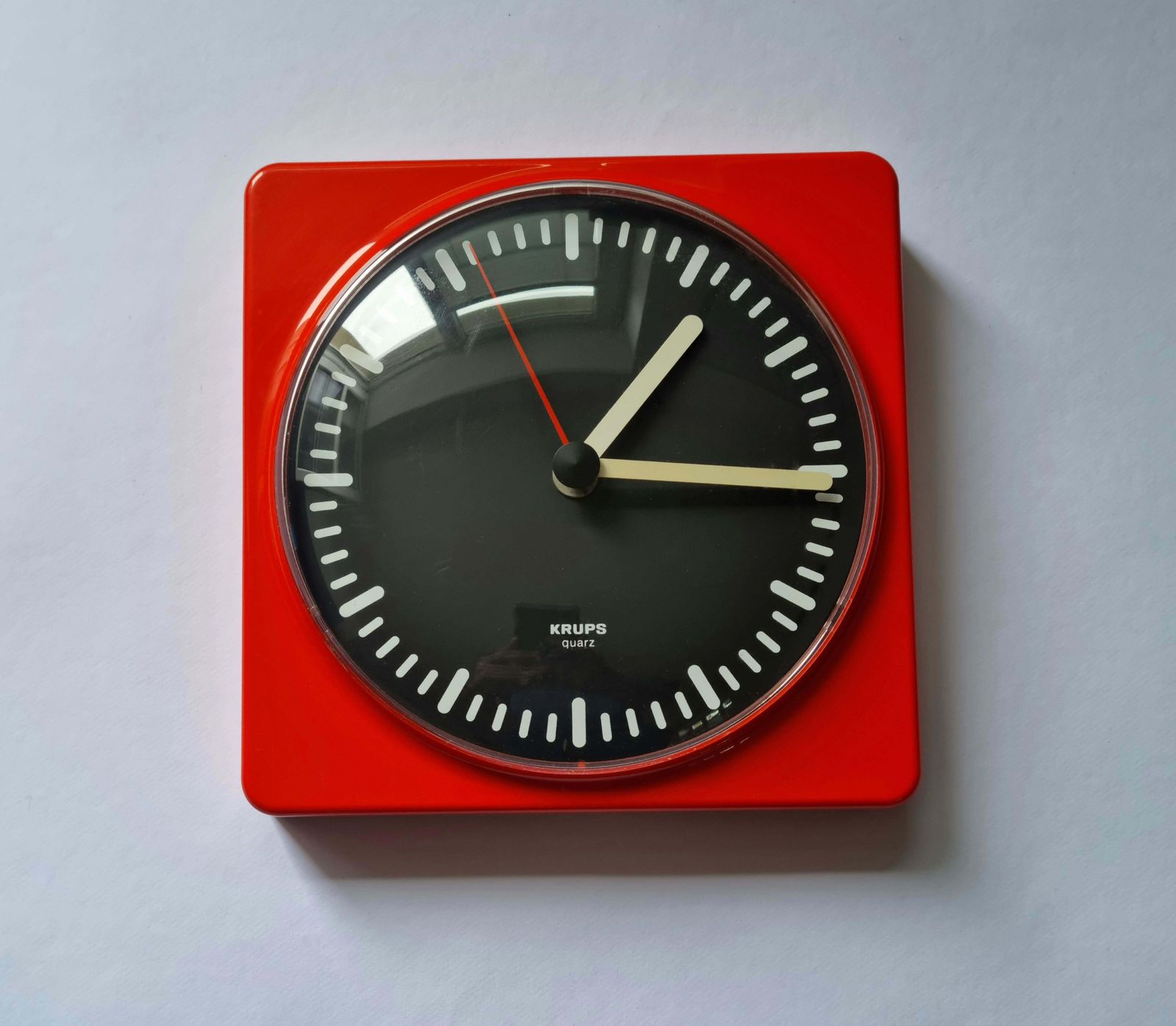 Midcentury Rare Wall Clock Krups, Space Age Style, Germany, 1970s photo furniture