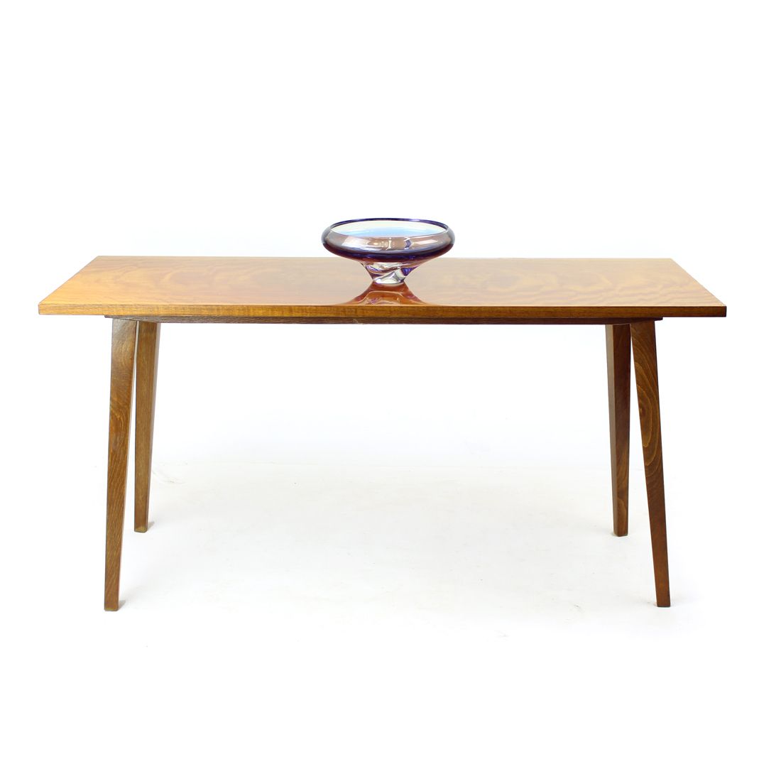 Mid Century Coffee Table In Walnut, Drevotvar, Czechoslovakia 1960s