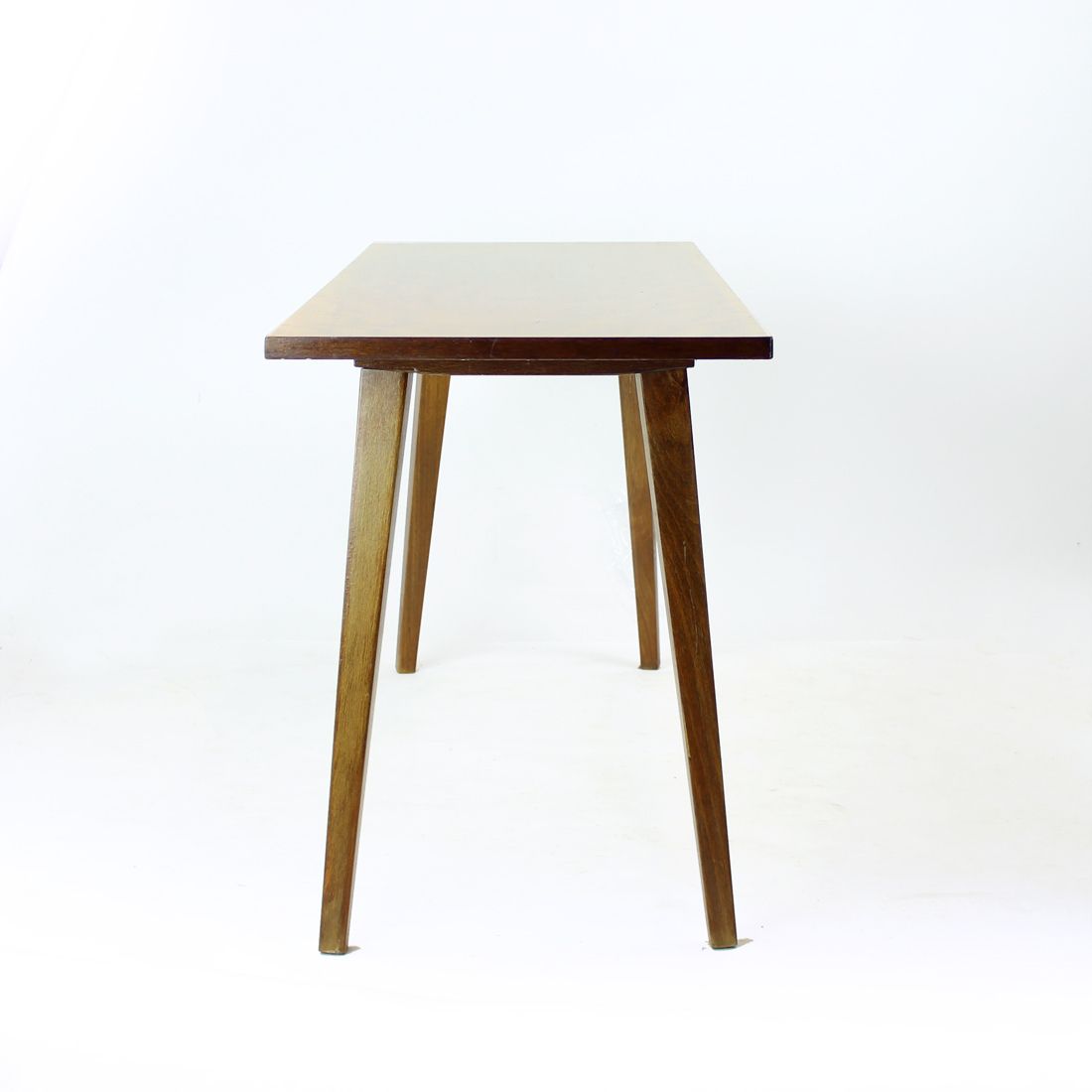 Mid Century Coffee Table In Walnut, Drevotvar, Czechoslovakia 1960s photo vinterior