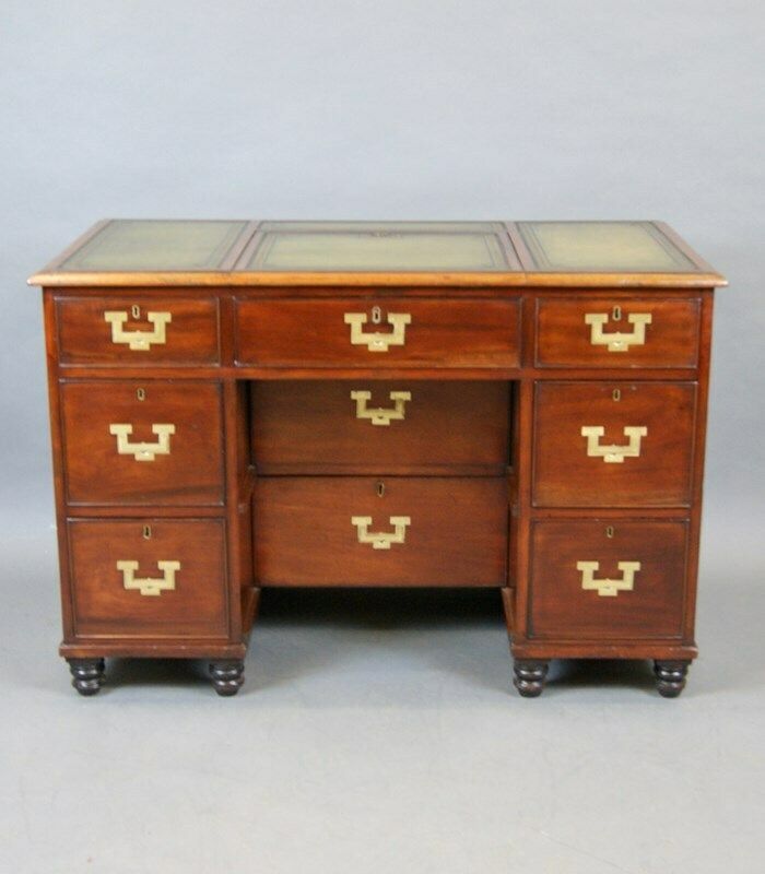 An Unusual Mid 19th Century Military Desk photo furniture