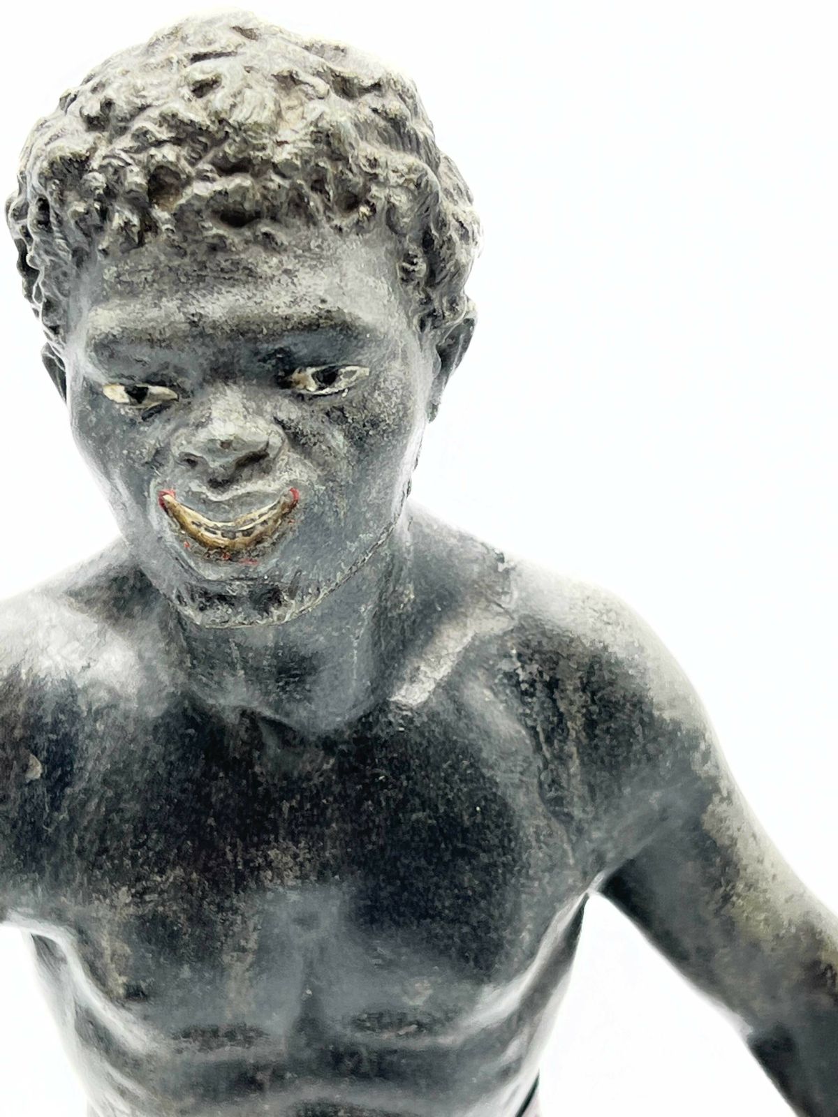 Bronze Sculpture Depicting An African From The 1930s photo for sale
