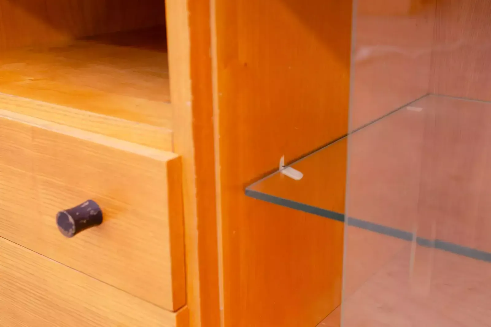 Furniture Midcentury Glazed Cabinet Bookcase By Mojmír Požár, Czechoslovakia, 1960s photo