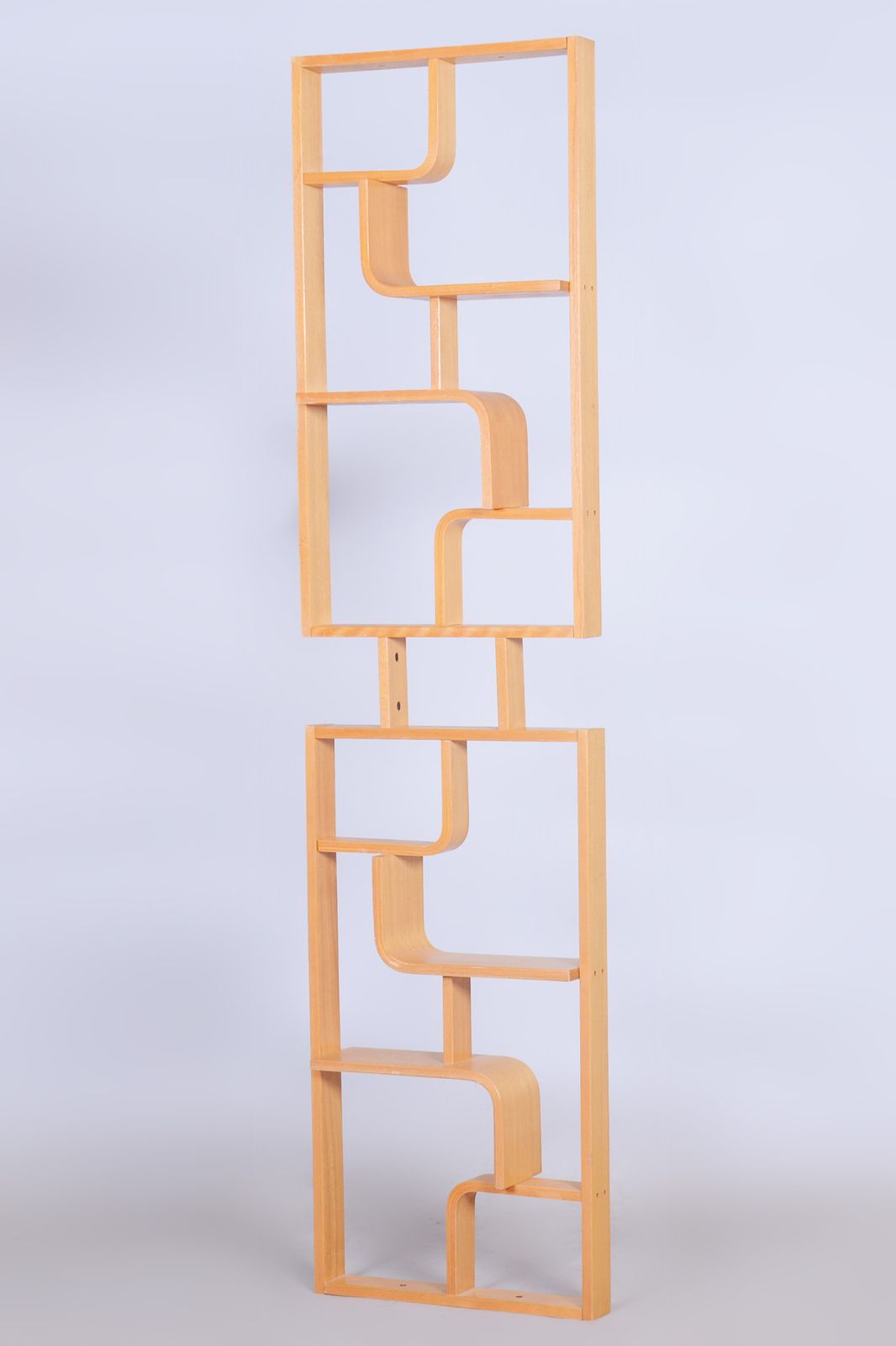 Restored Midcentury Divider, Maple, Ludvik Volak, Drevopodnik Holesov, Revived Polish, Czechia, 1960s