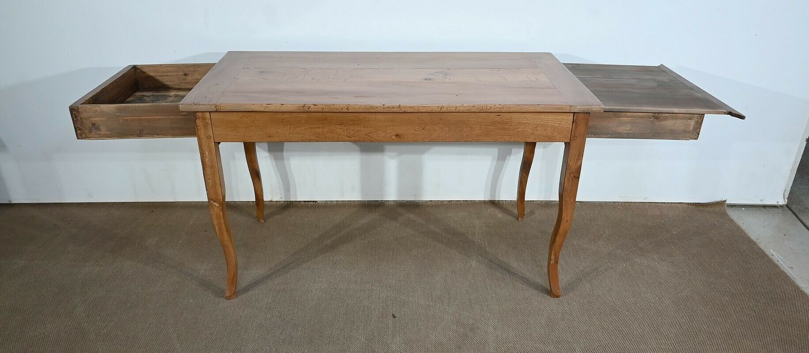 Farm Table In Blond Cherry, Louis XV Style – 2nd Part Of The 19th Century photo furniture