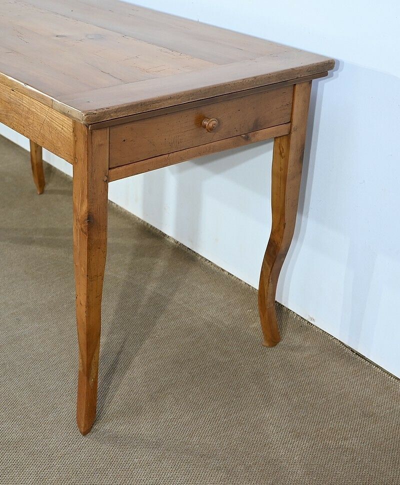 2159.67741982 Farm Table In Blond Cherry, Louis XV Style – 2nd Part Of The 19th Century photo