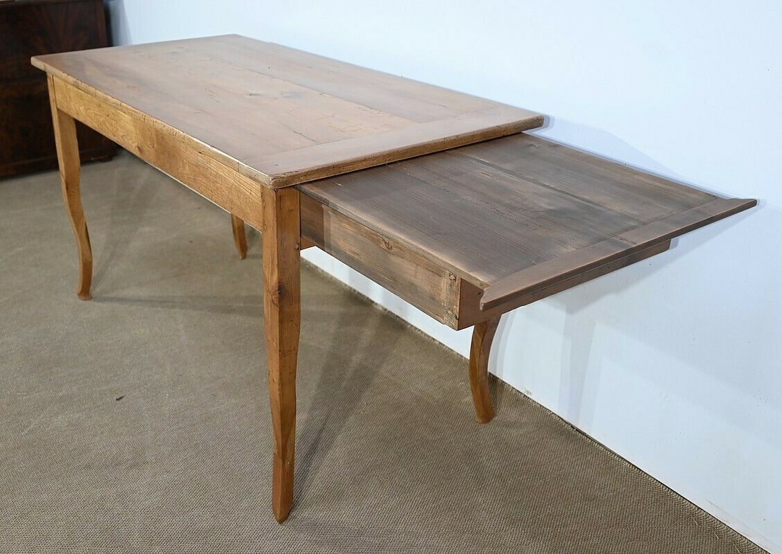 photo vintage Farm Table In Blond Cherry, Louis XV Style – 2nd Part Of The 19th Century
