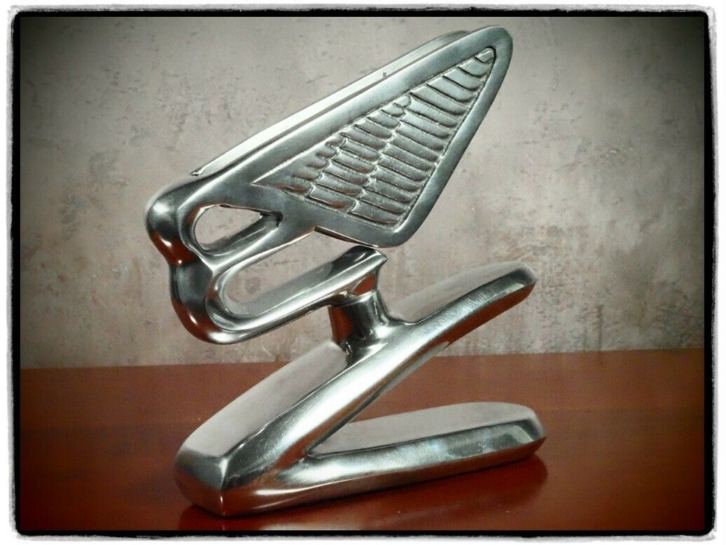 Bentley 1980 Decorative Art Sculpture – Polished Aluminum With Felt Base photo Art